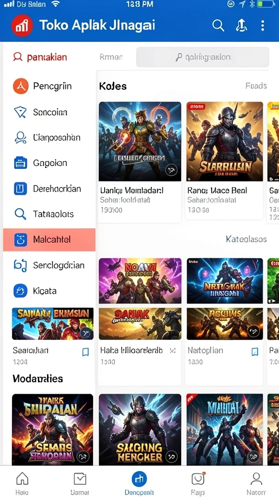 Tangkapan layar permainan pertama dengan grafik yang menawan.