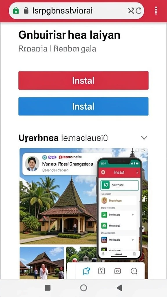 Tampilan awal yang menarik dan mudah dinavigasi.