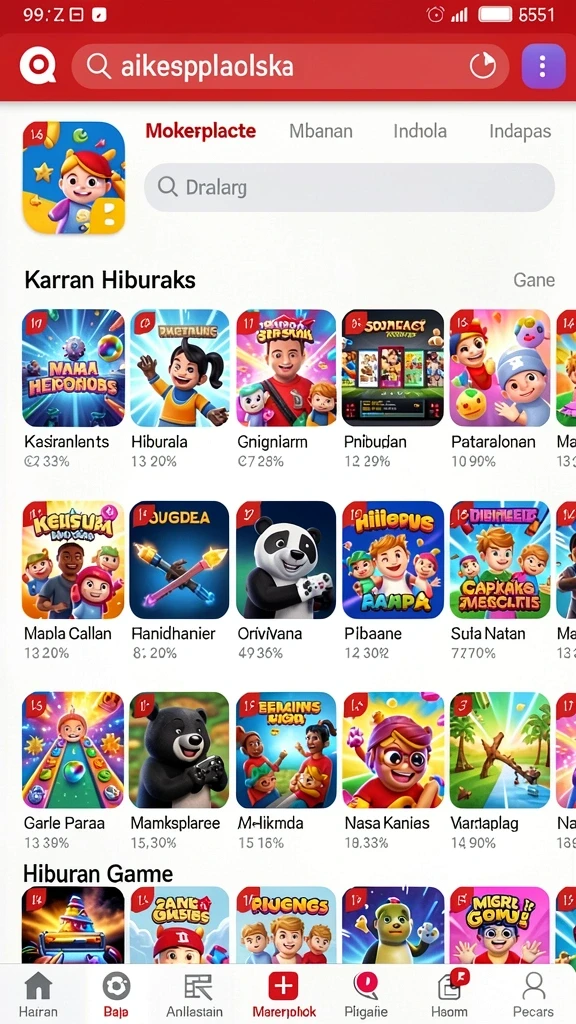 Tampilan layar utama ARWANATOTO yang menarik.