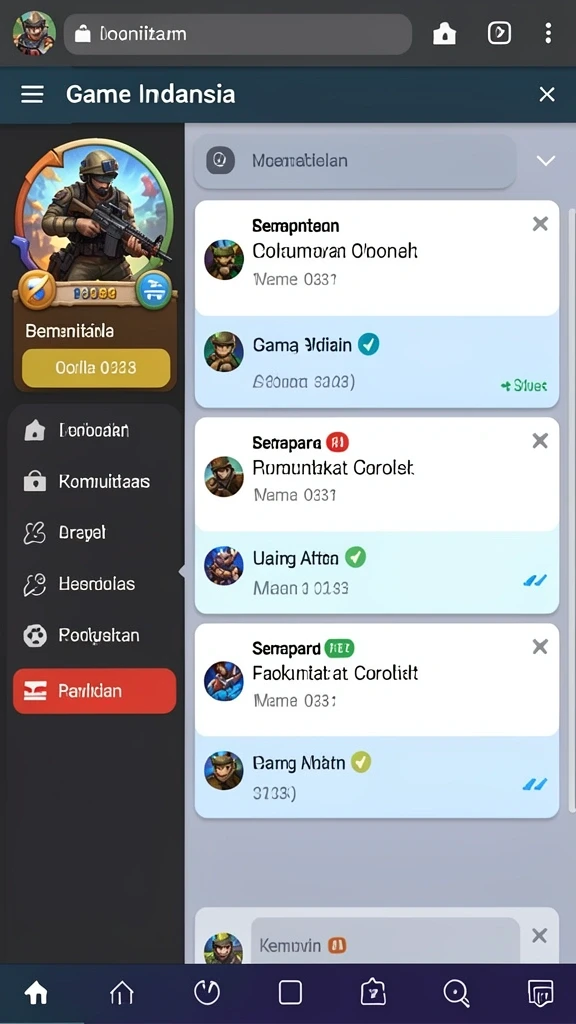 Tampilan antarmuka yang menarik dan user-friendly.