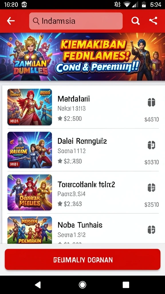 Tampilan awal aplikasi yang menarik dan mudah dinavigasi.