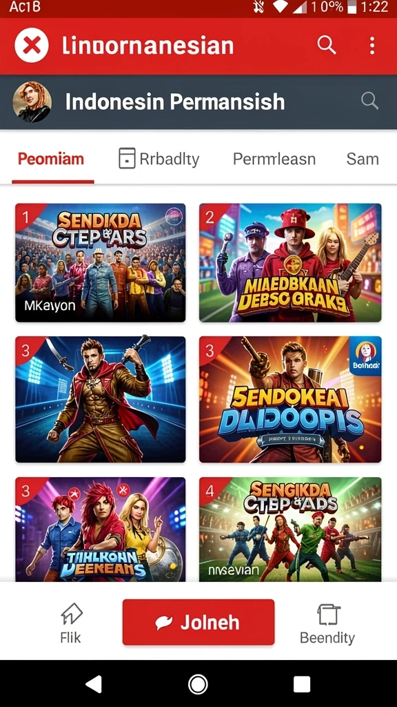Banyak pilihan permainan yang dapat dinikmati secara bebas.
