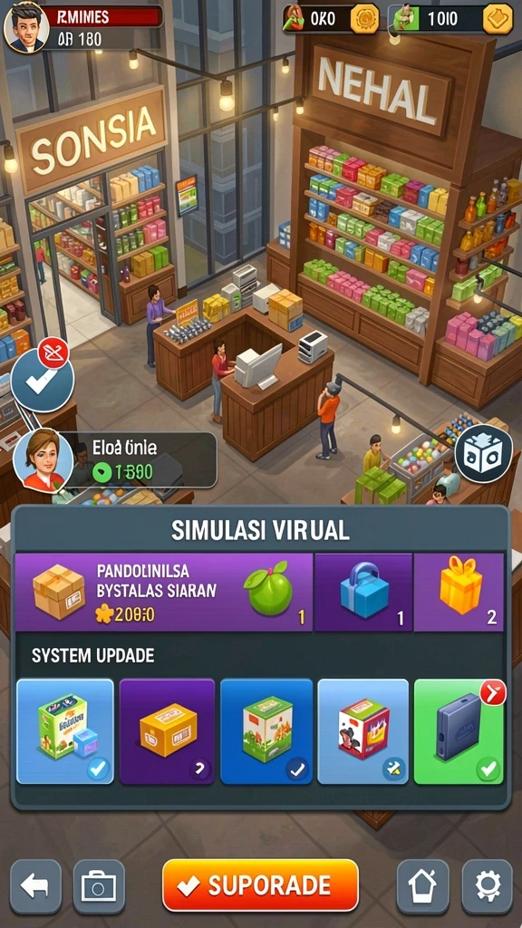 Tangkapan layar fitur multiplayer dengan pemain lain.