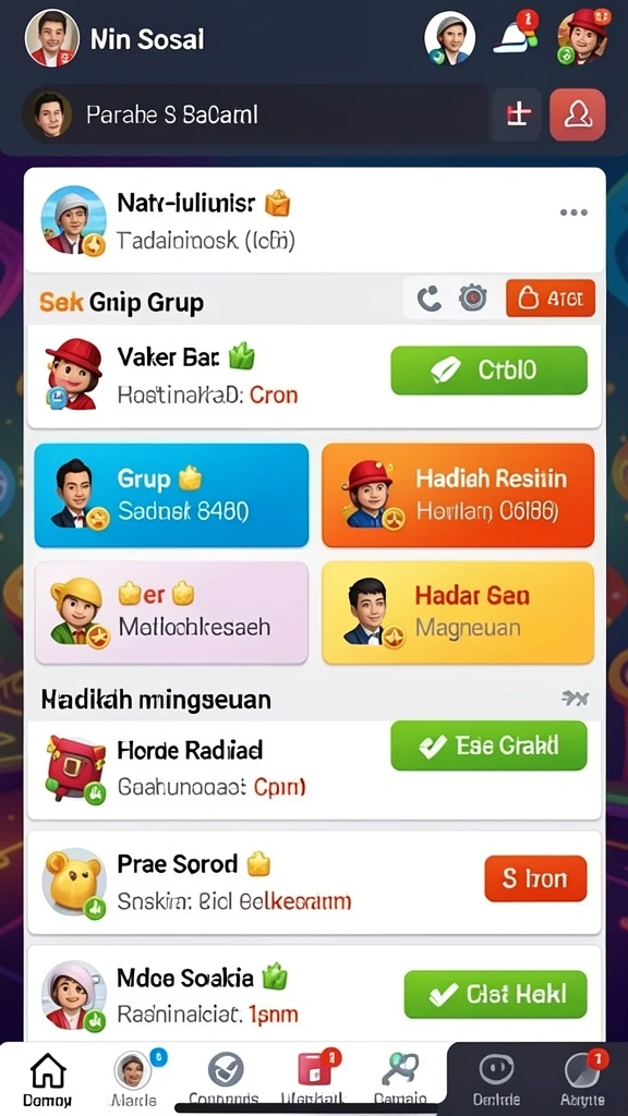 Sistem turnamen yang menarik dan kompetitif.