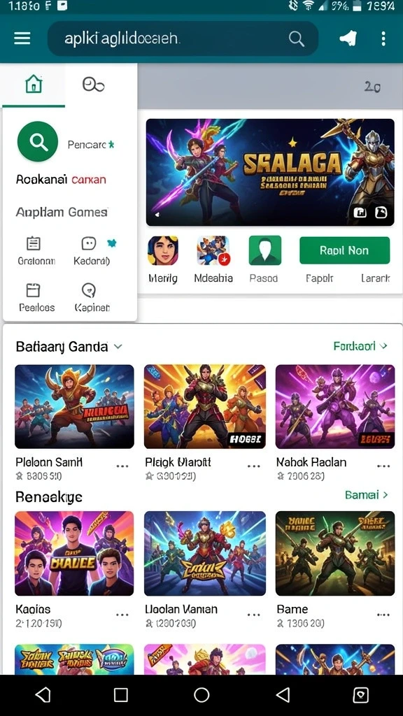 Grafik permainan yang menarik dan berkualitas tinggi.