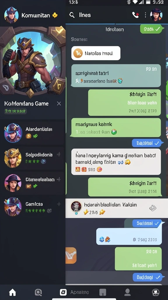 Berbagai fitur menarik yang membuat bermain seru.