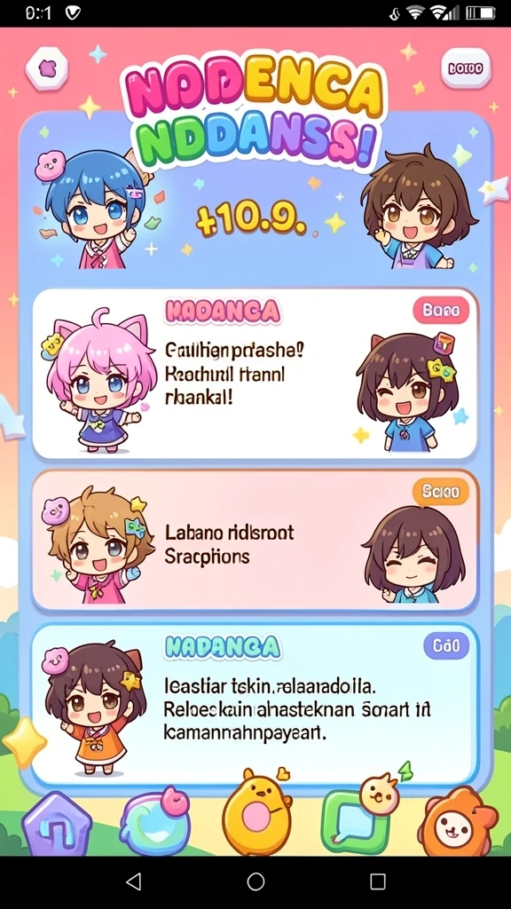 Mode permainan seru dengan tantangan yang bervariasi.