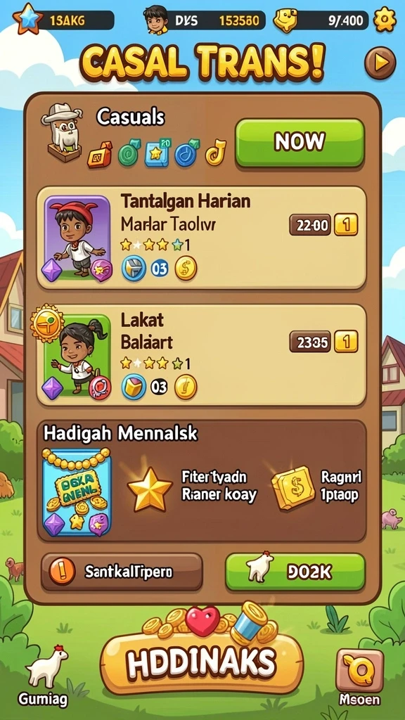 Tangkapan layar menunjukkan layar awal permainan JAVO88.