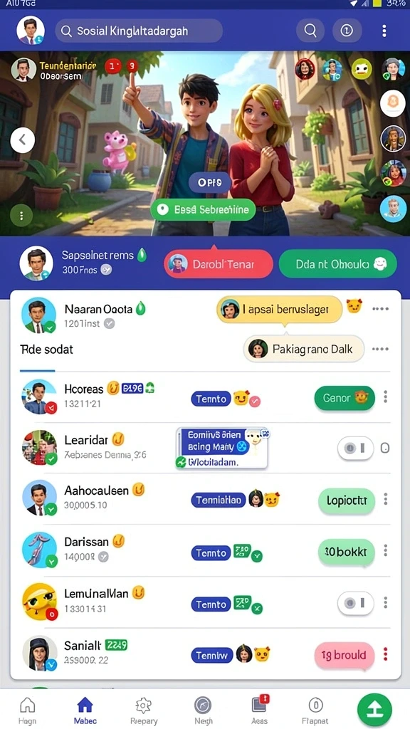 Screenshot 2 menunjukkan aksi pemain dalam tantangan seru.
