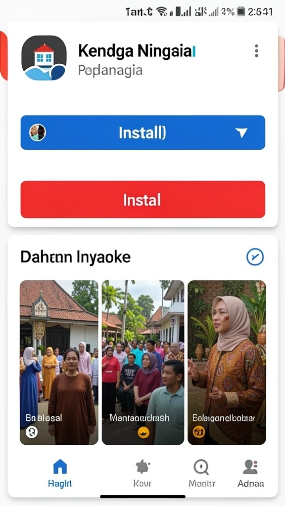 Berbagai pilihan karakter dan kostum tersedia.
