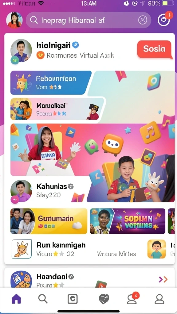 Menu utama dengan berbagai pilihan misi dan mode permainan.