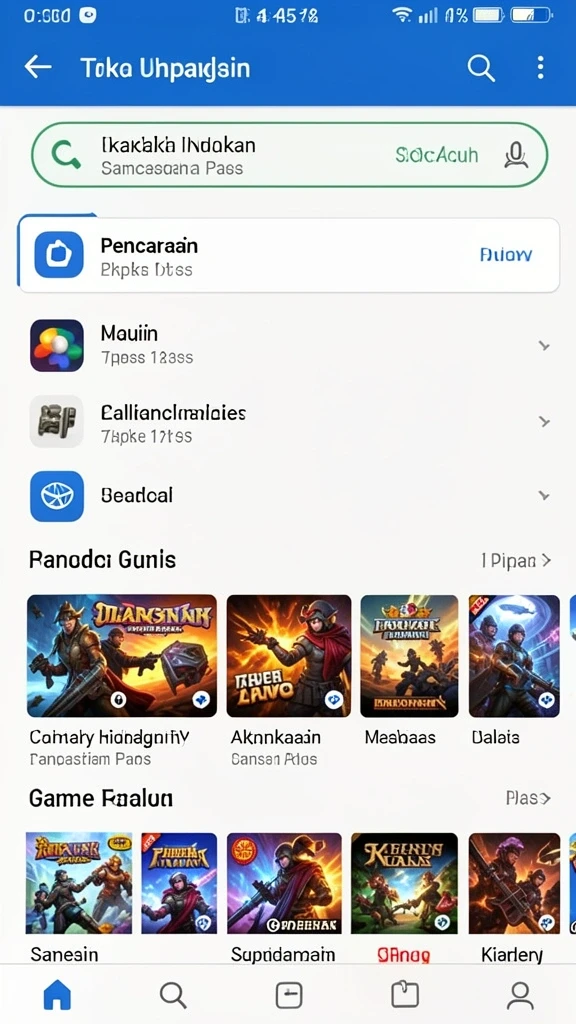 Tampilan level yang menakjubkan dan penuh warna.