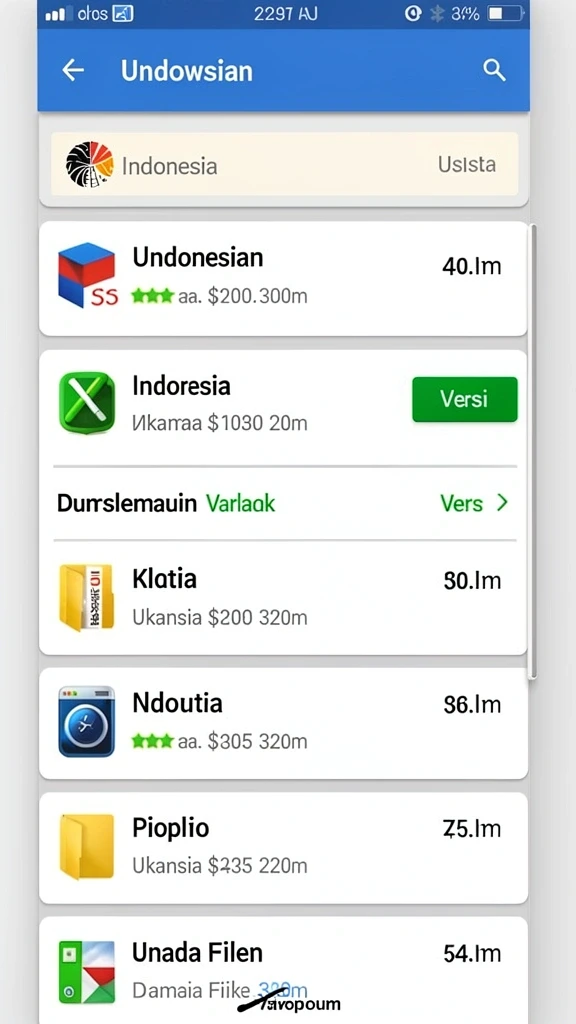 Tampilan menu utama yang intuitif dan menarik.