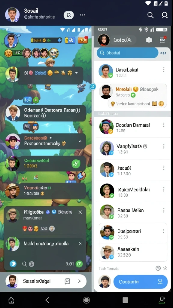 Screenshot menampilkan pemandangan indah dalam permainan.
