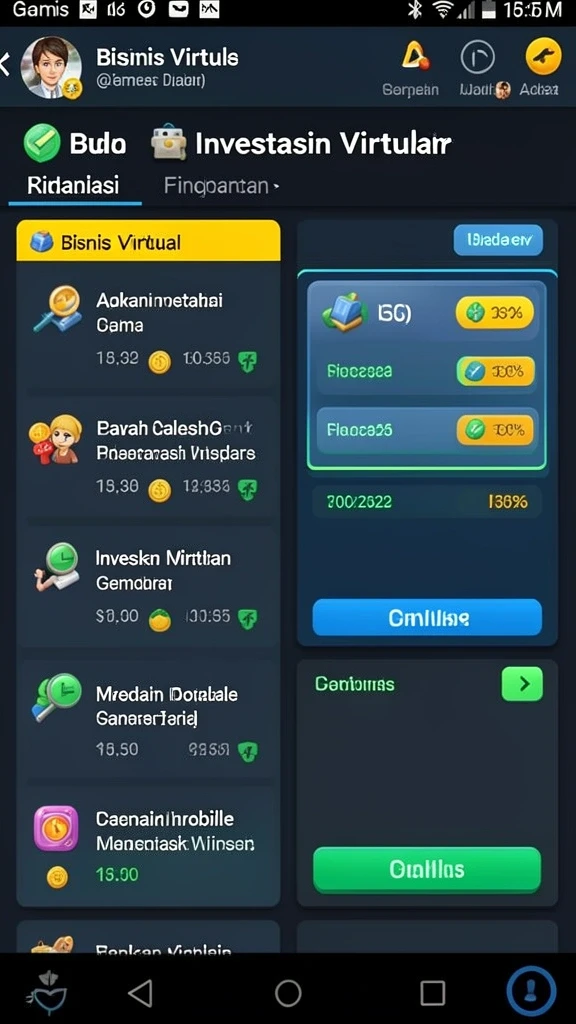 Screenshot menunjukkan tampilan awal yang menarik.