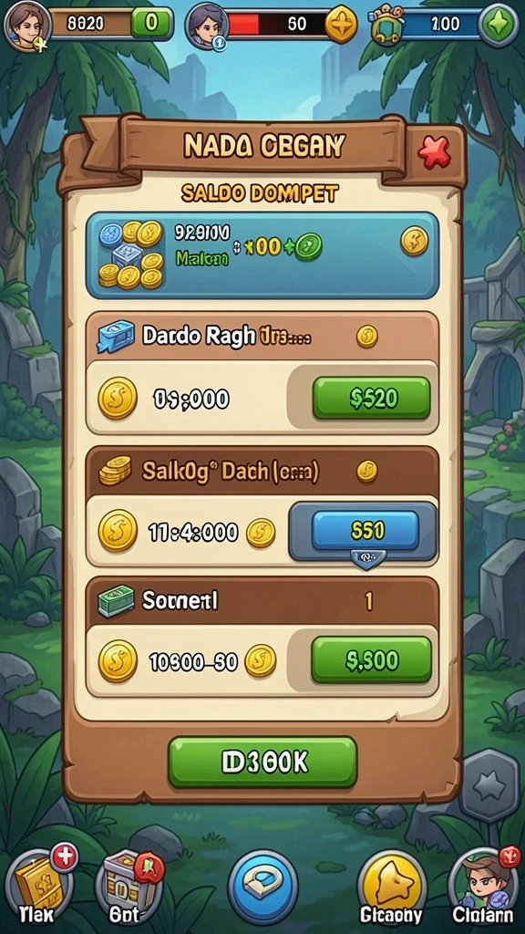 Screenshot menunjukkan promosi dan bonus terkini dalam aplikasi.