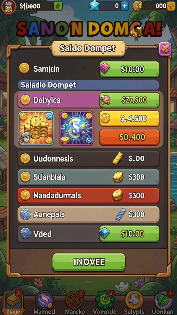 Gambaran karakter unik dalam game.