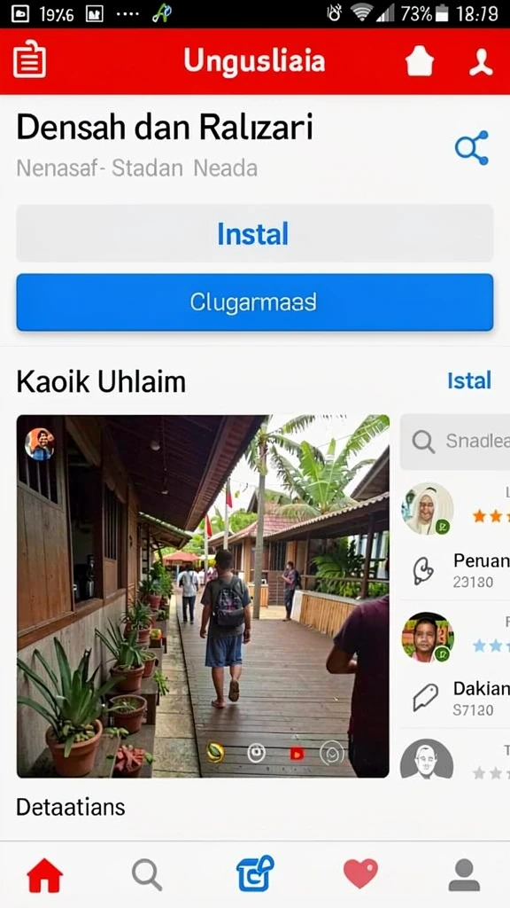 Karakter unik dan interaktif dalam permainan.